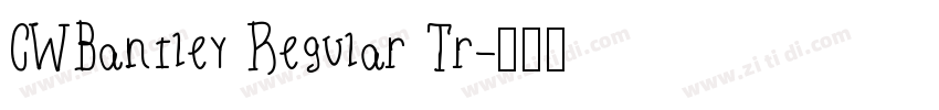CWBantley Regular Tr字体转换
